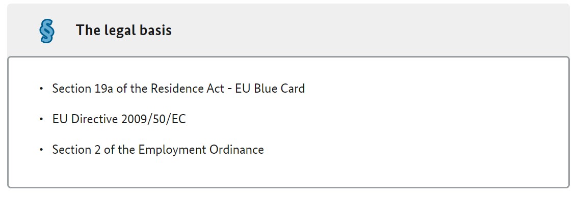 BLUE CARD EU (AB MAVİ KART)